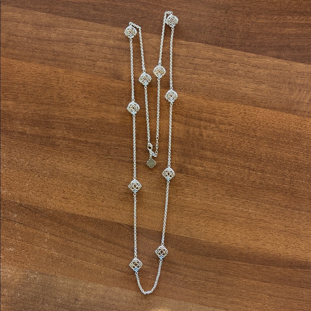 Kendra Scott Gold Necklace with Intricate Detailing